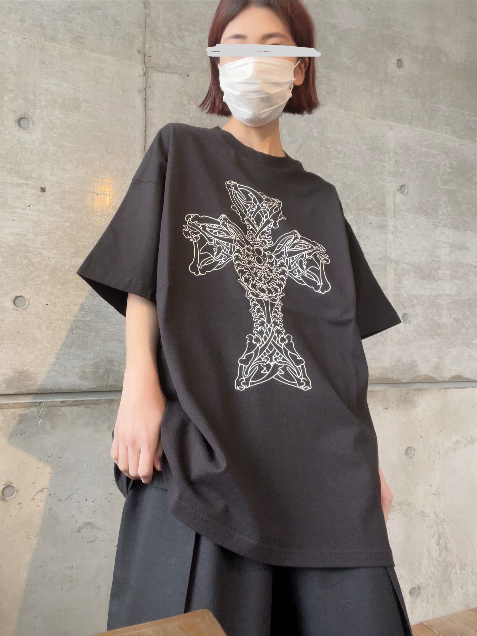 Y's for men × MASSES COTTON SINGLE PRINT ROUND NECK SHORT SLEEVE T