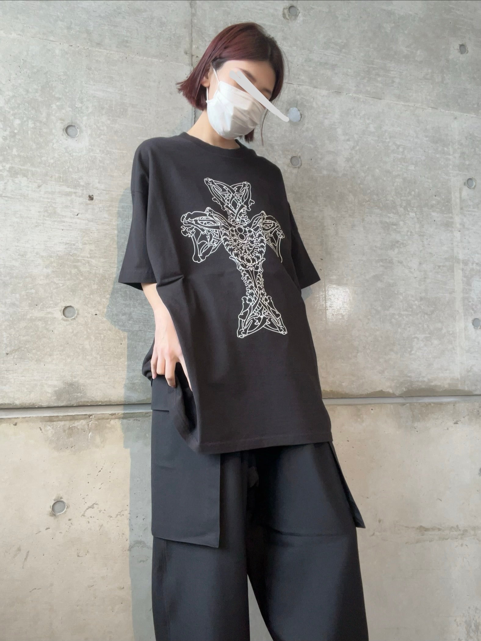 Y's for men × MASSES COTTON SINGLE PRINT ROUND NECK SHORT SLEEVE T
