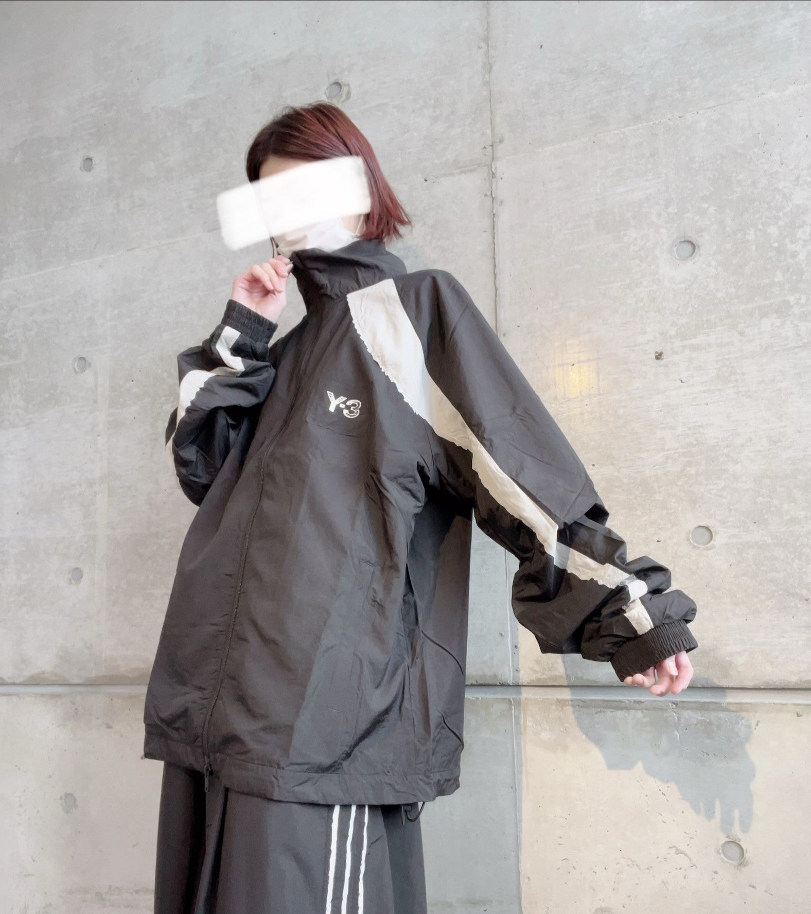 Y-3 RAW EDGE 3 STRIPES NYLON SHELL JACKETローエッジナイロンシェルジャケットKF6027