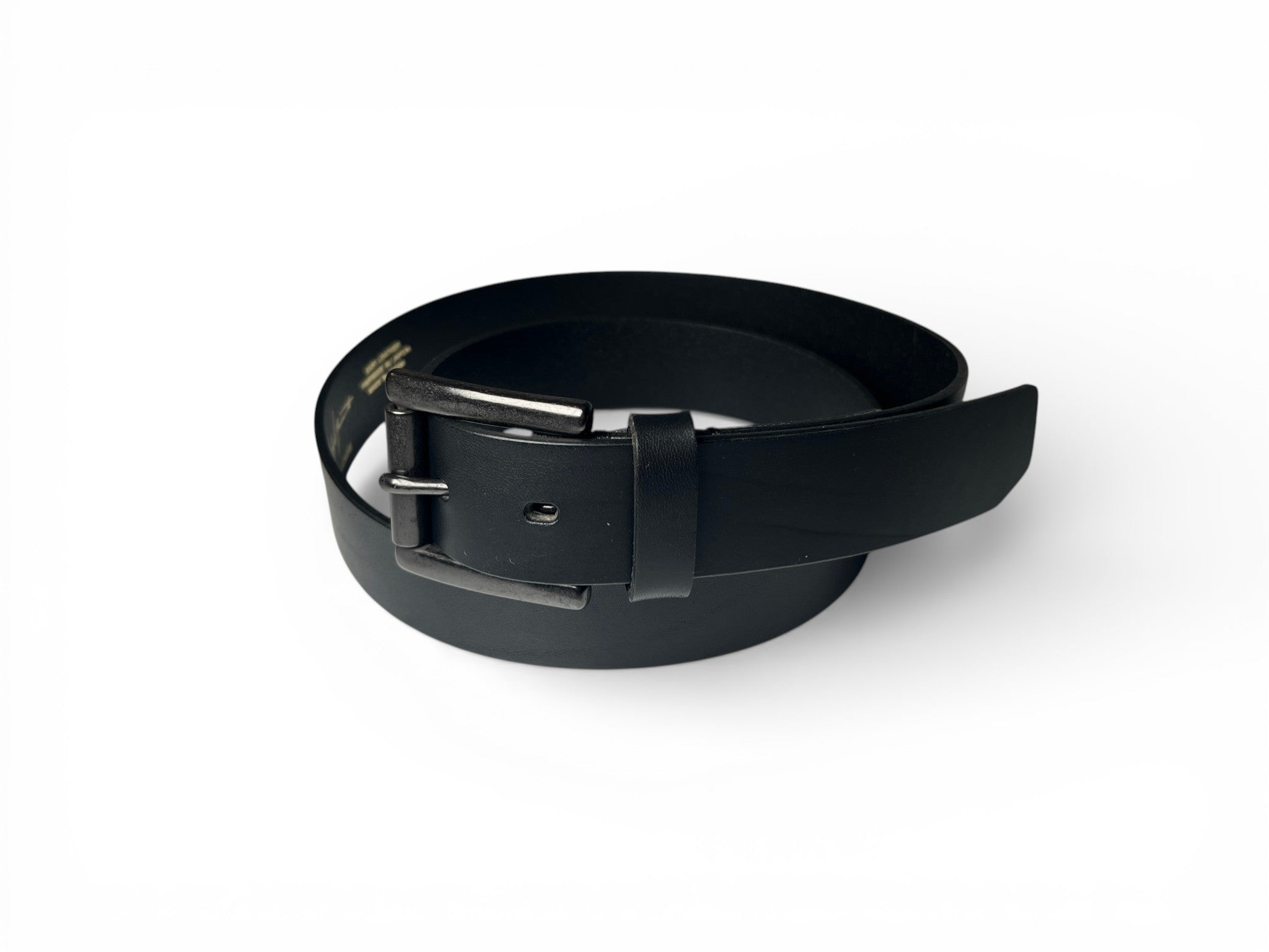 Yohji Yamamoto POUR HOMME MATT SOFT OIL LEATHER 30MM PLAIN BELT HL-F01-766-1-02