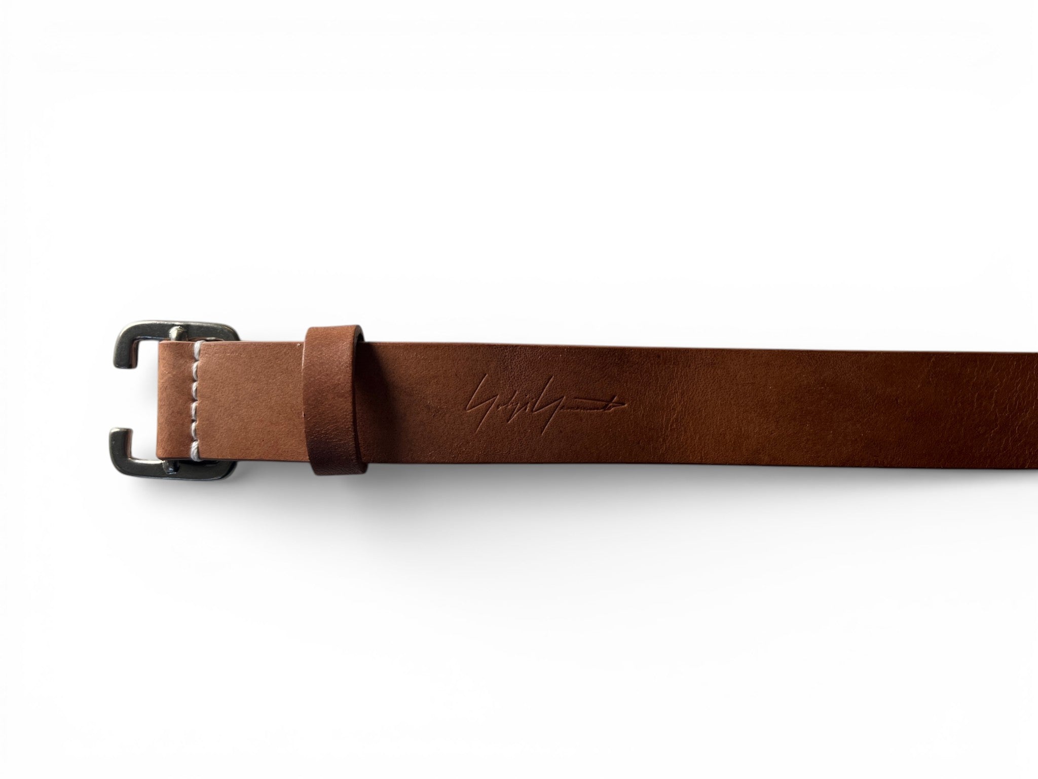 Yohji Yamamoto POUR HOMME NATURAL COW LEATHER 30MM FREE BELT HK-F03-785-1-03