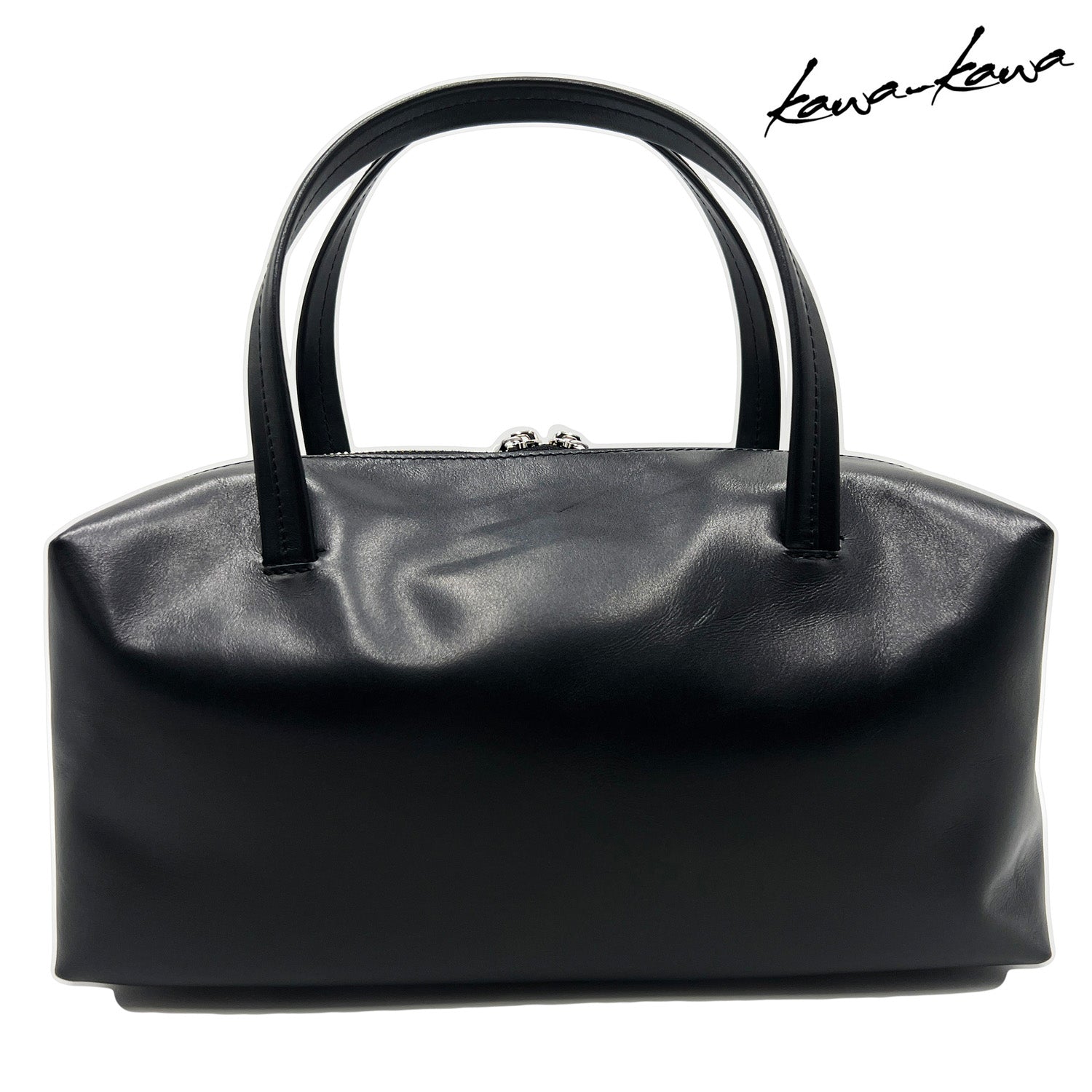 kawa-kawa カワカワ 【carf】 NO1487 ボックストートバッグ BLACK 黒