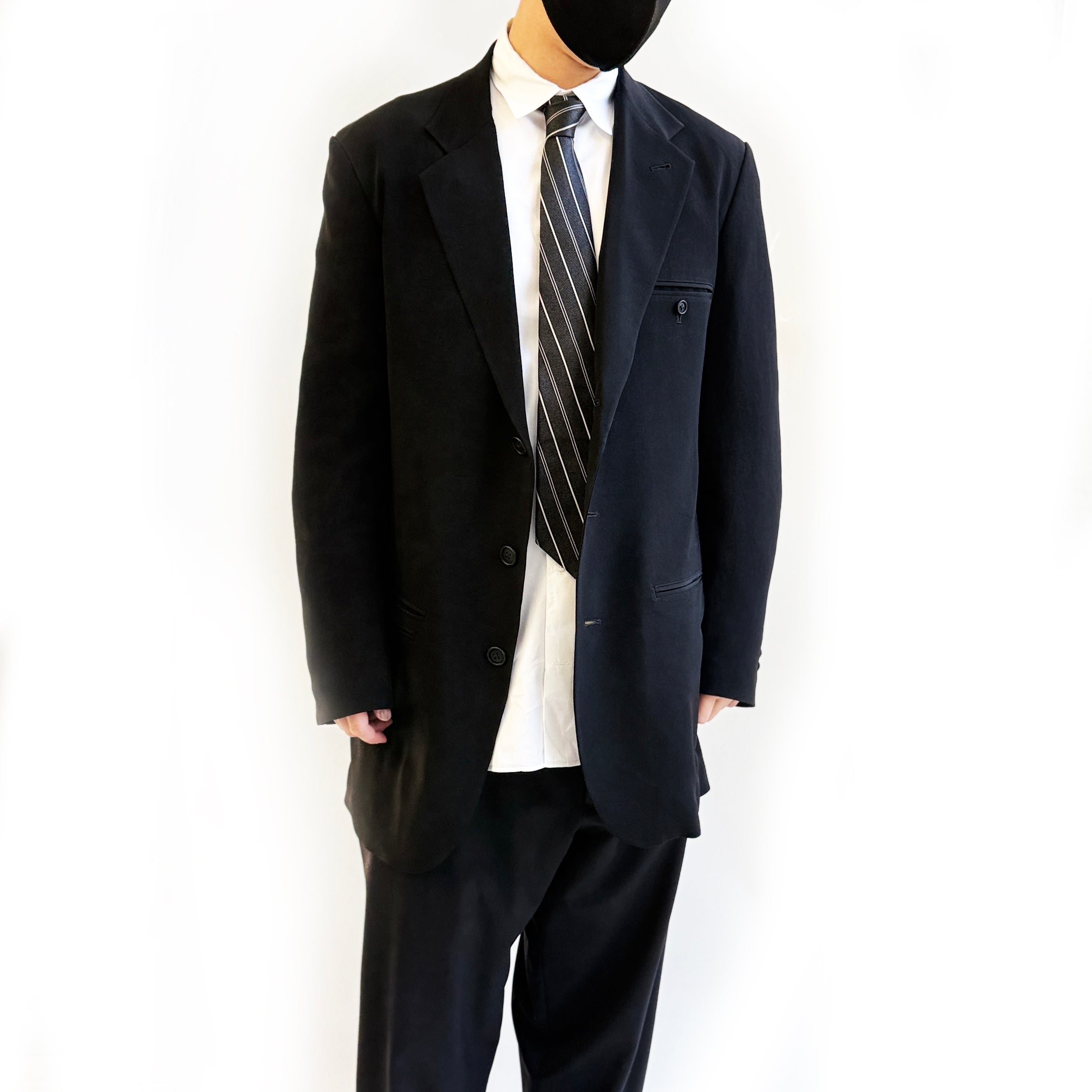 Y's for men WOOL GABARDINE PARALLEL PANELED JACKET　J02-100-2