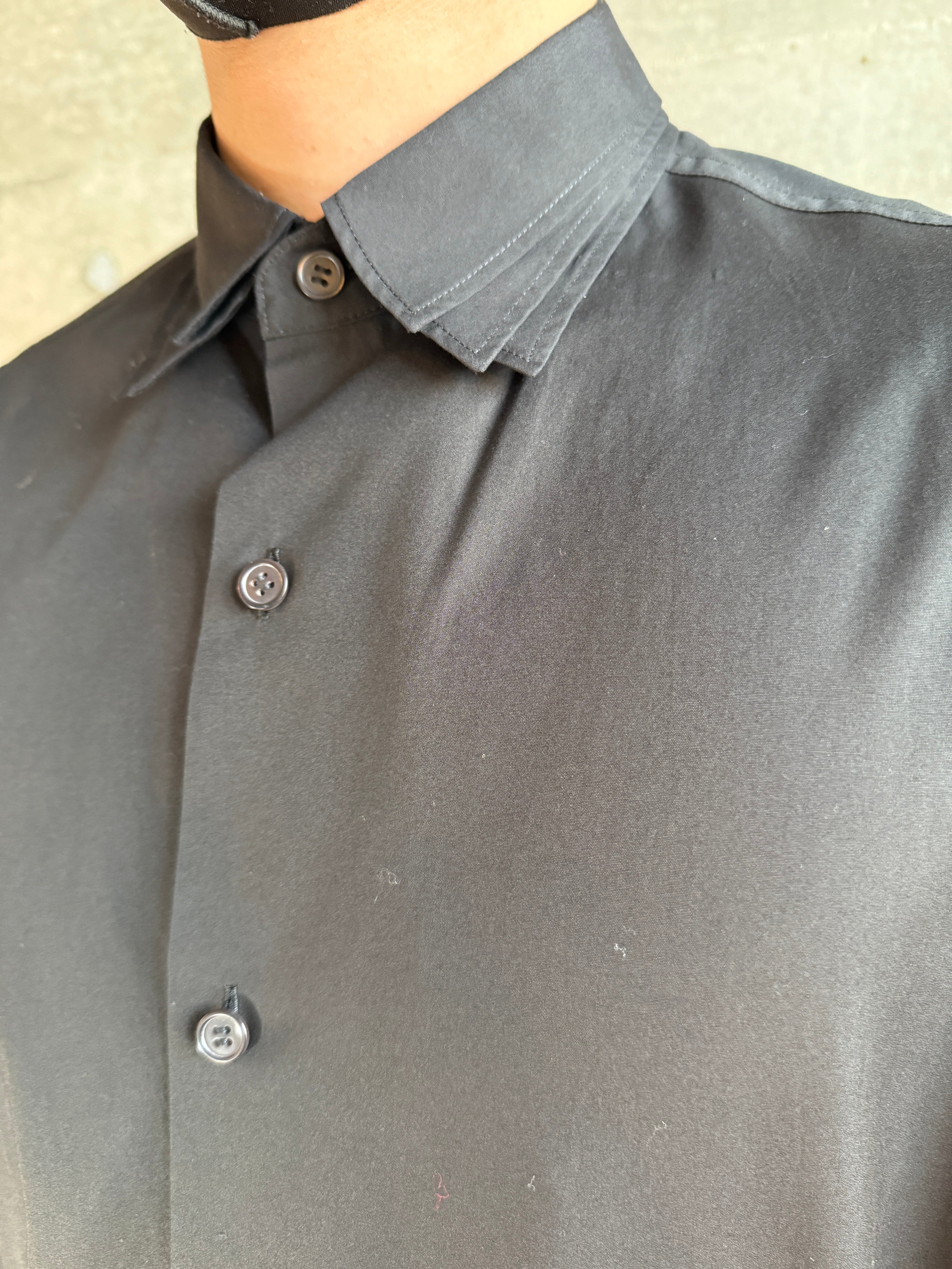 Y's for men 100/2 BROAD SHIRT WITH TRIPLE COLLARコットンブロードシャツ　MA-B01-001-2-02