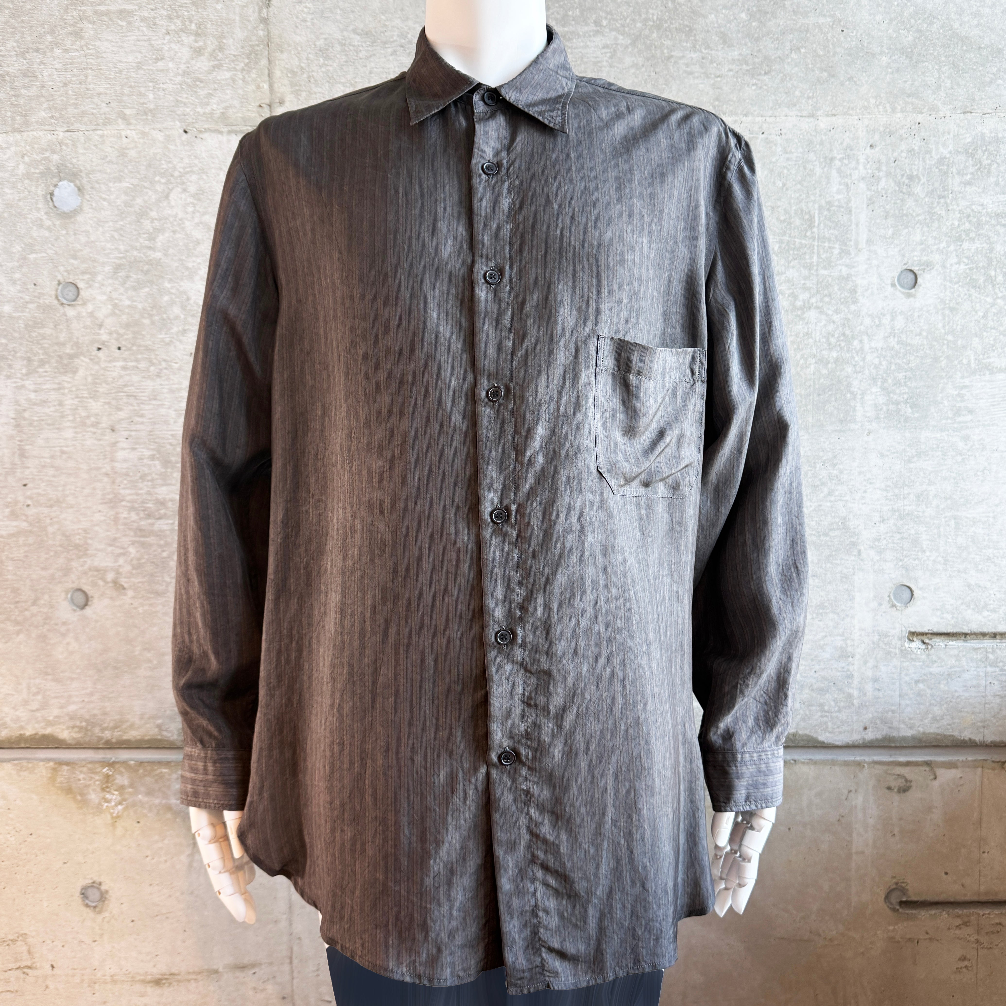 GroundY グラウンドワイ キュプラシャツ_GO-B03-201-1