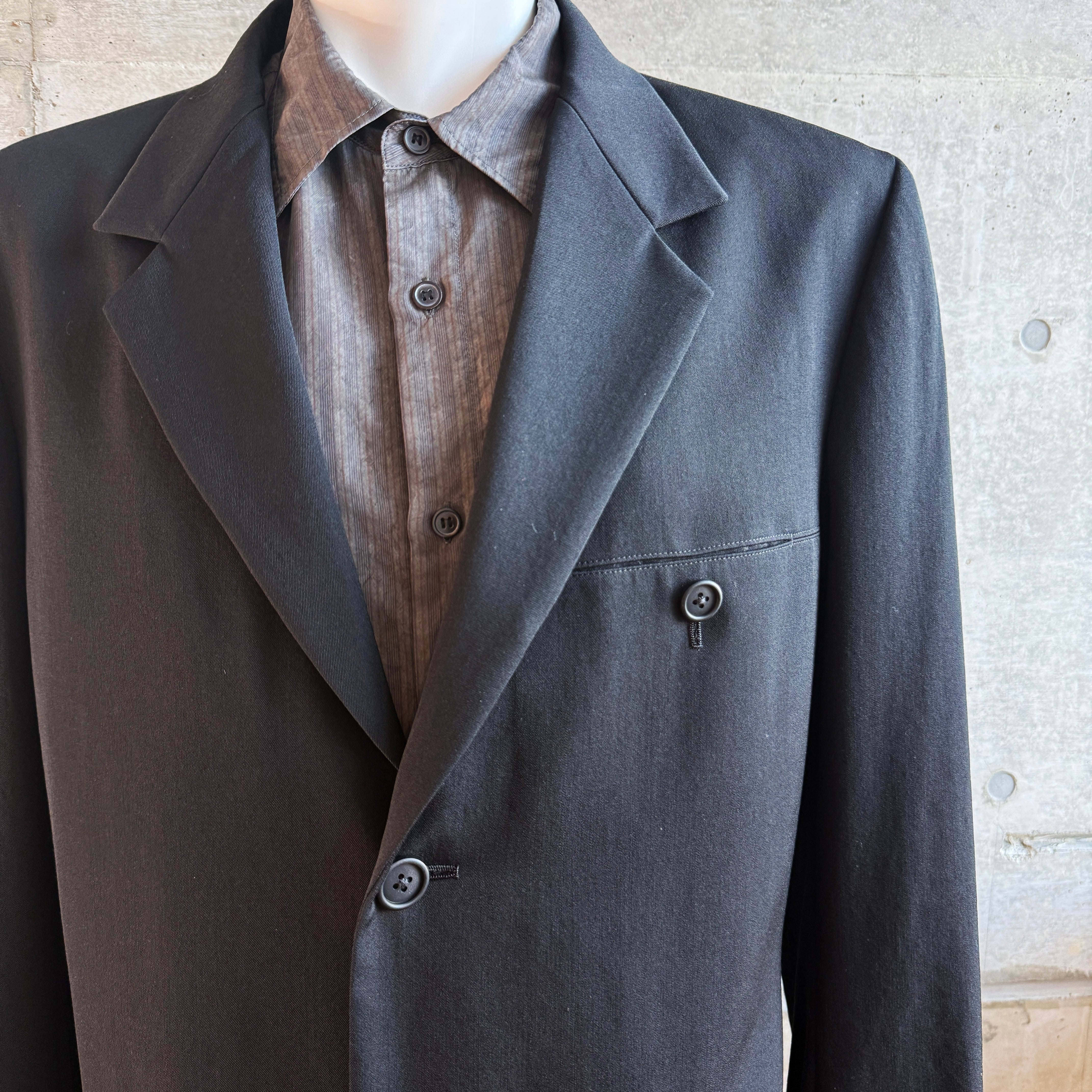 Y's for men WOOL GABARDINE PARALLEL PANELED JACKET　J02-100-2