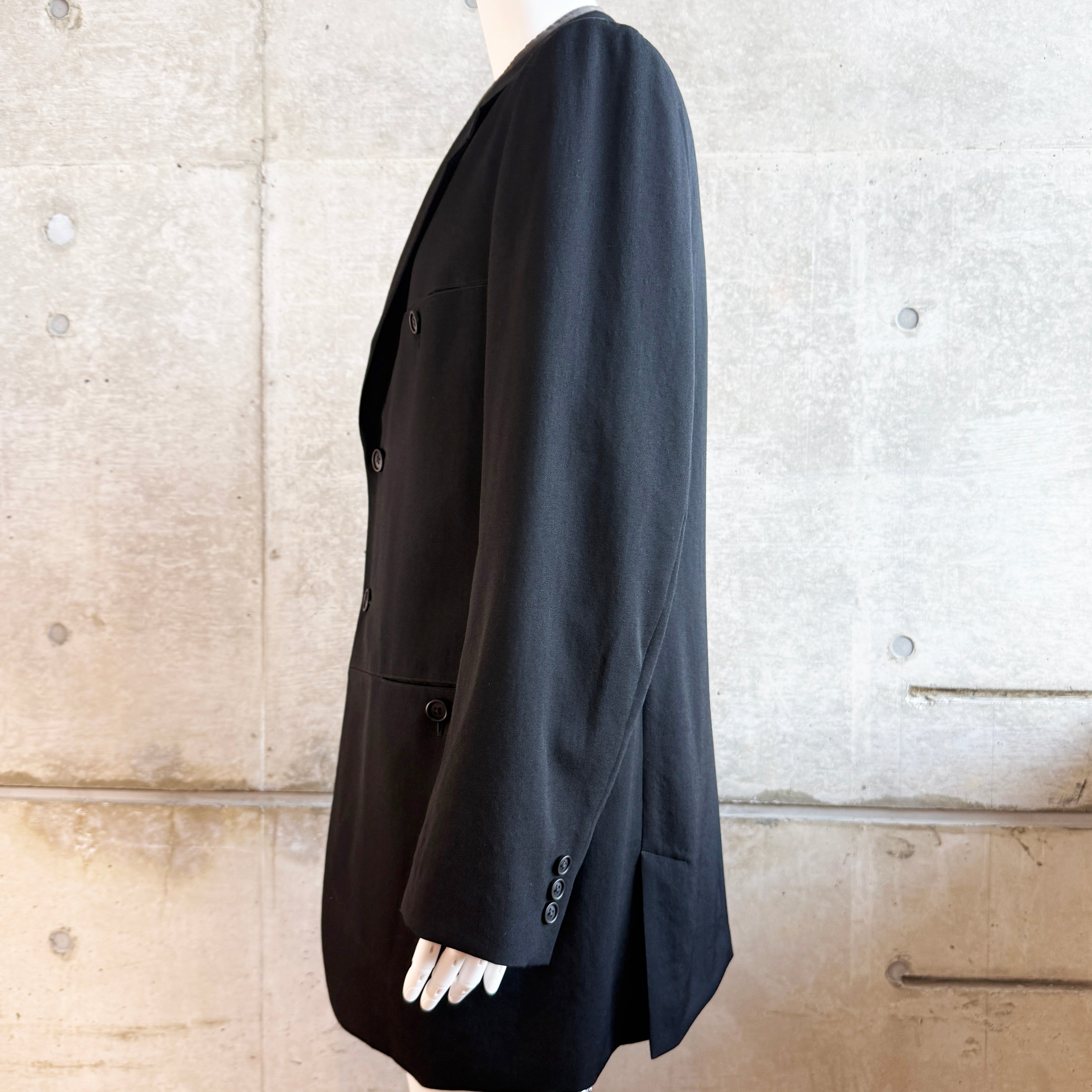 Y's for men WOOL GABARDINE PARALLEL PANELED JACKET　J02-100-2