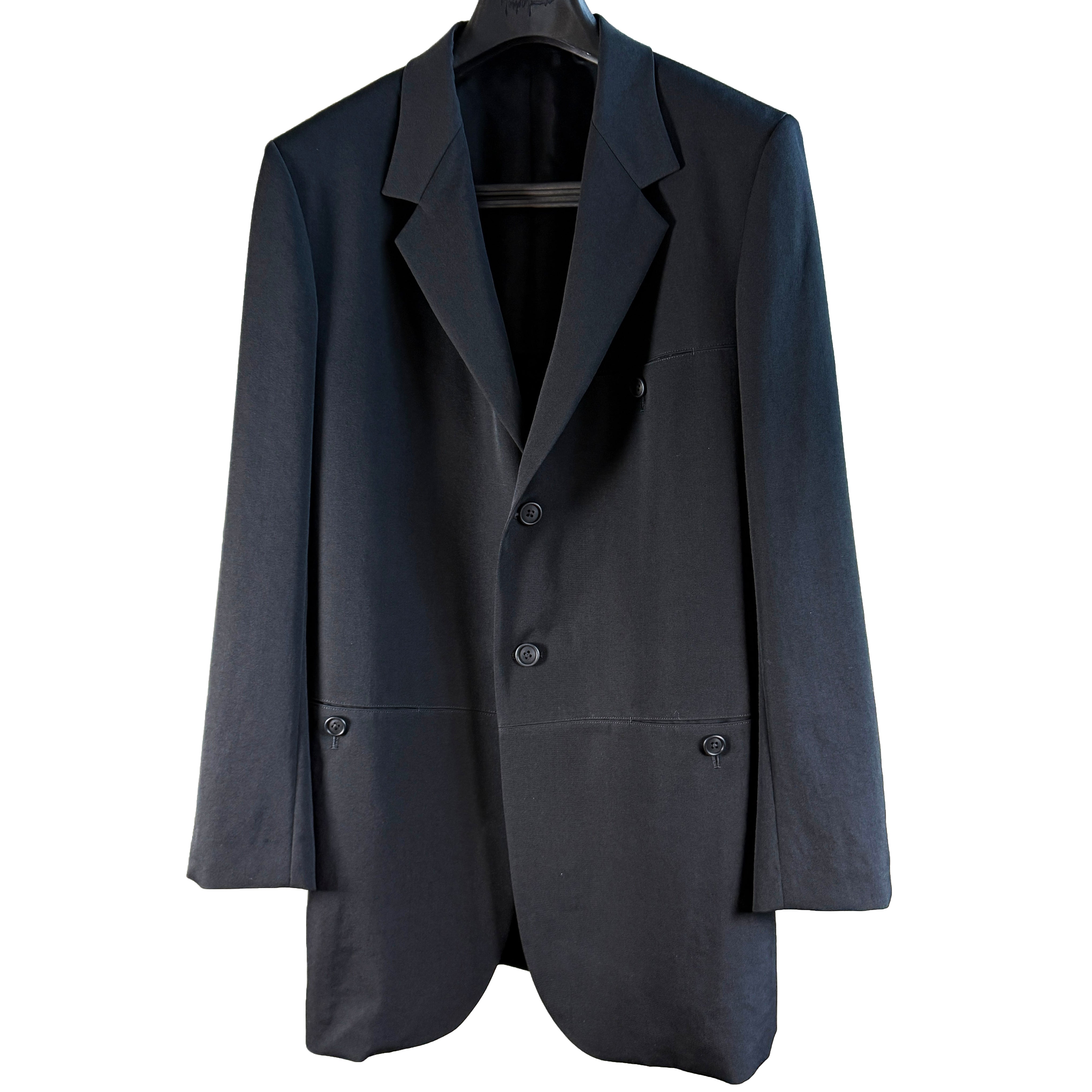 Y's for men WOOL GABARDINE PARALLEL PANELED JACKET　J02-100-2