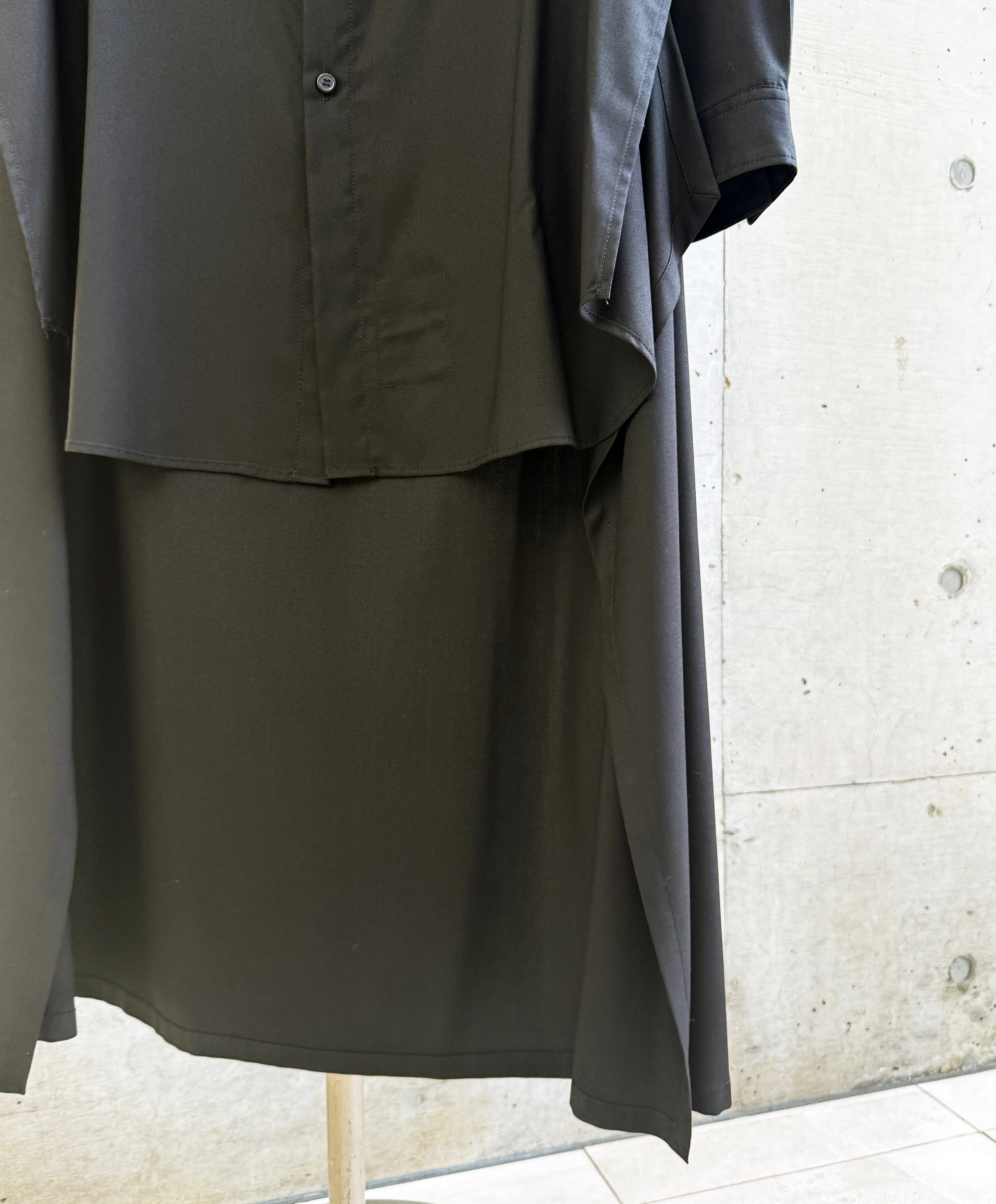 TR VIYELLA BACK LONG SHIRT ヴィエラバックロングシャツ　GM-B04-209-1-03