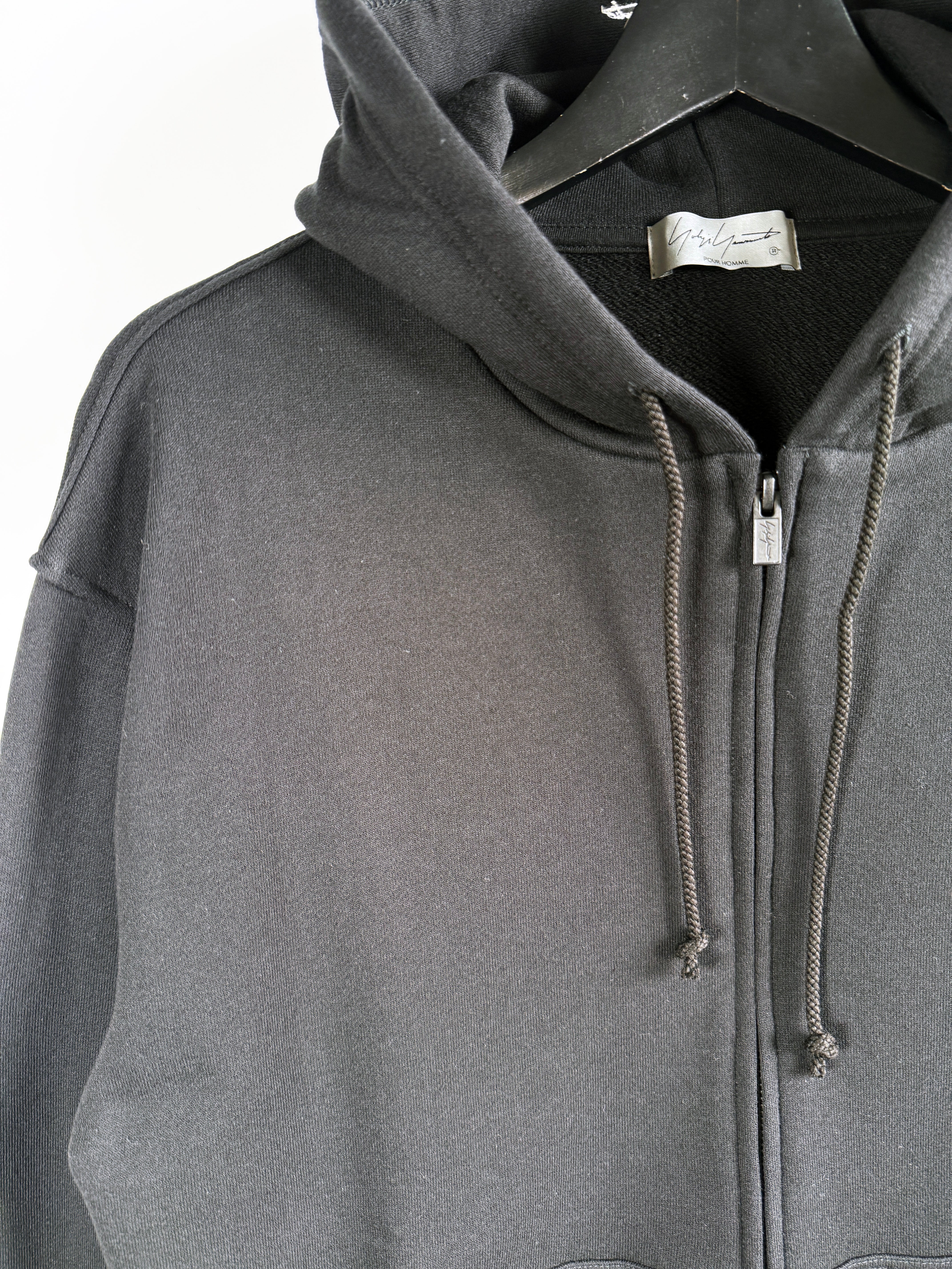 YohjiYamamotopour HOMME 30/10 FRENCH TERRY LOGO HOODIEヨウジヤマモトプールオムパーカーHK-T11-081-1-03