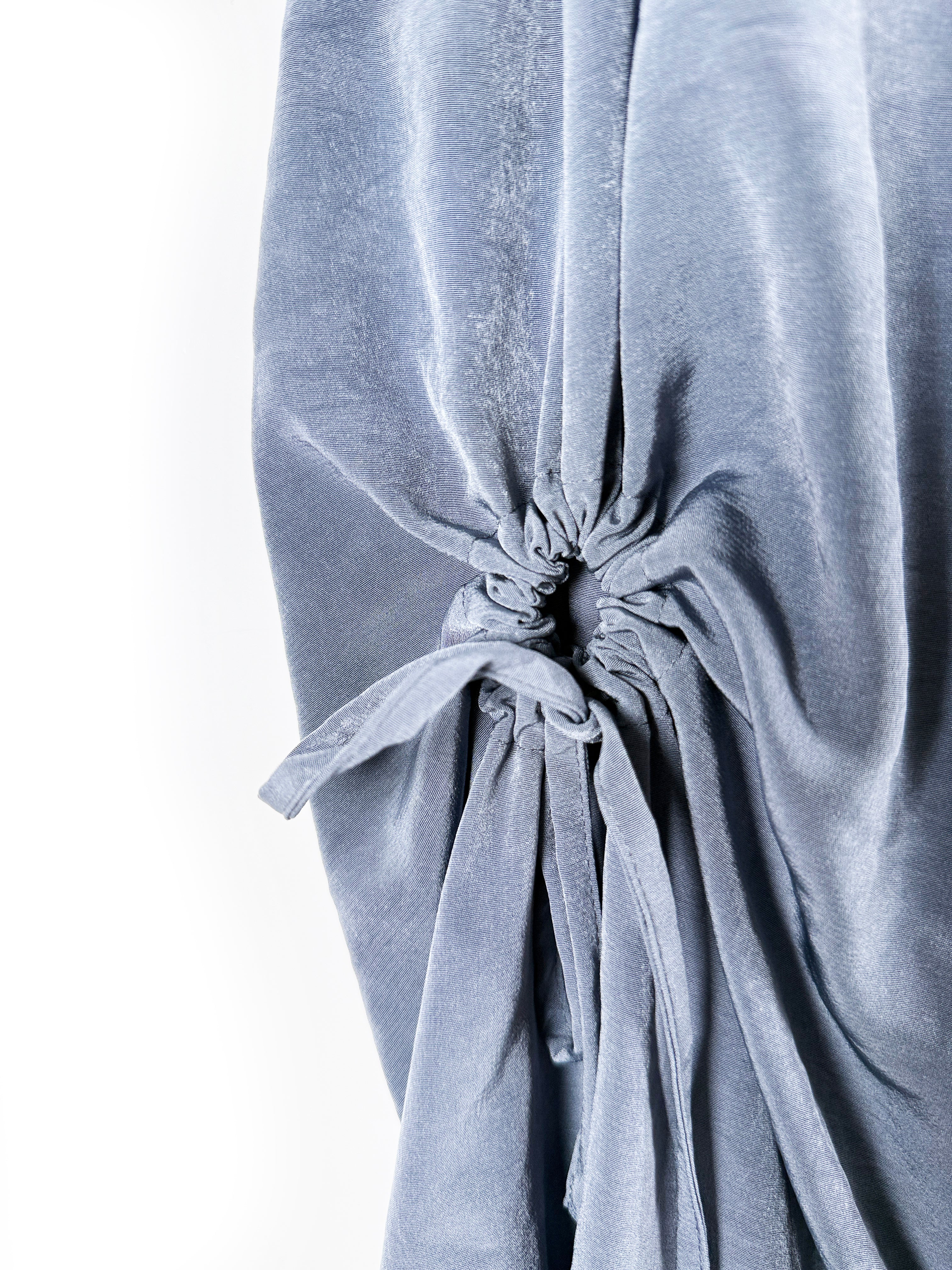 Y's CREPE de CHINE CIRCLE GATHERED SKIRTクレープデシンサークルギャザースカート YM-S03-500-2-01