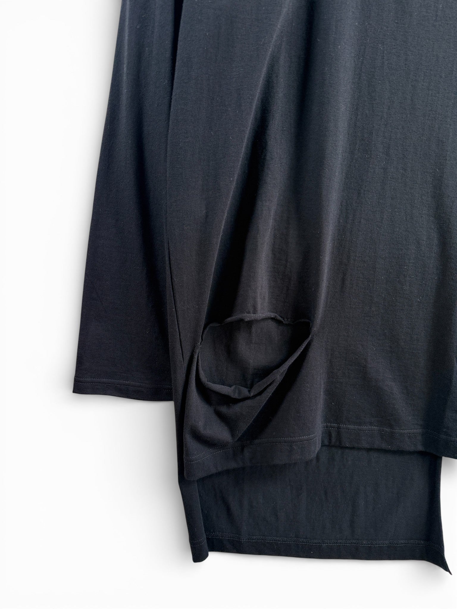 YohjiYamamotoPour HOMME　COMBED SINGLE JERSEY DETAIL S SLEEVET　T　HP-T24-079-1-03