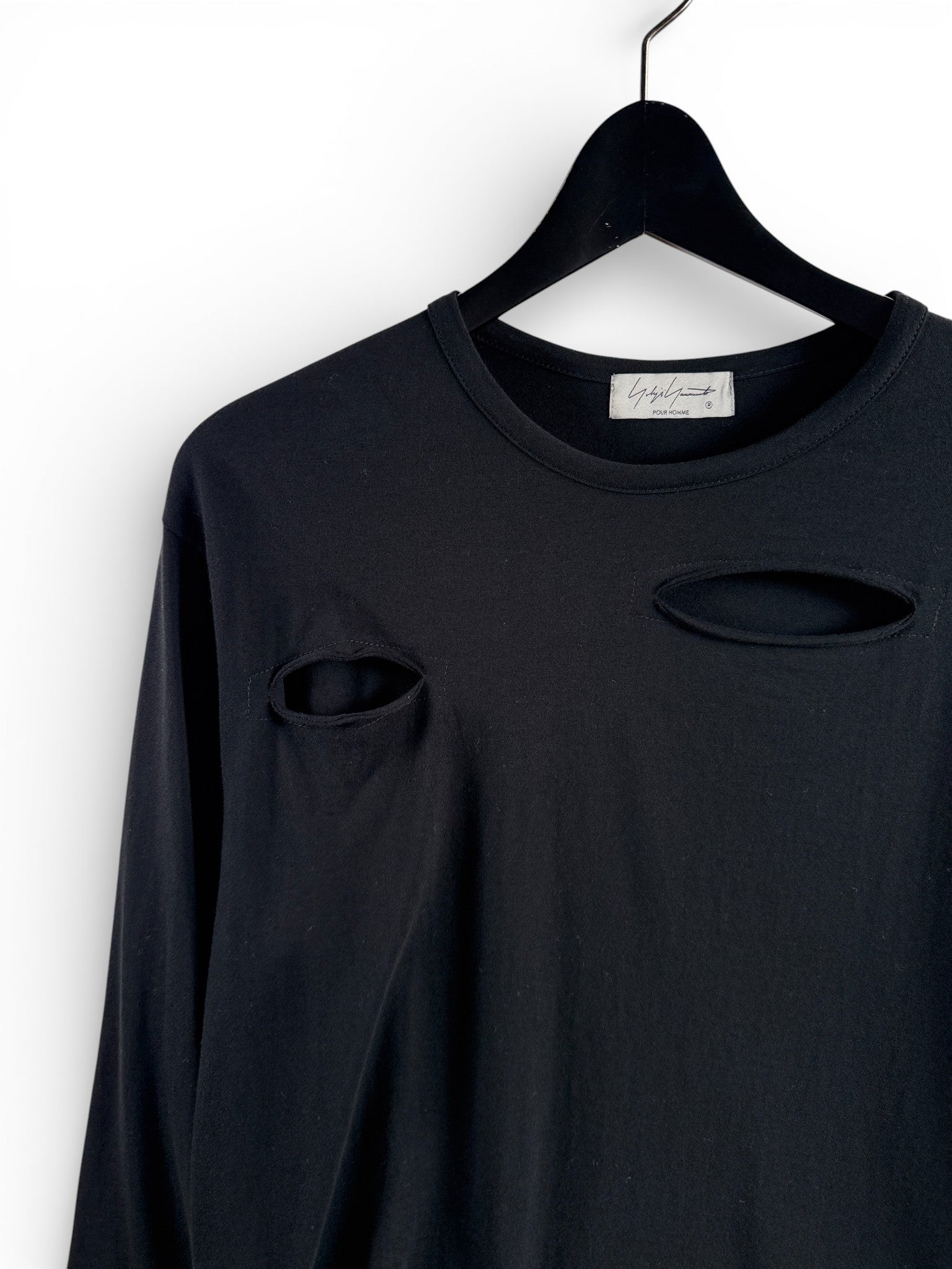 YohjiYamamotoPour HOMME　COMBED SINGLE JERSEY DETAIL S SLEEVET　T　HP-T24-079-1-03