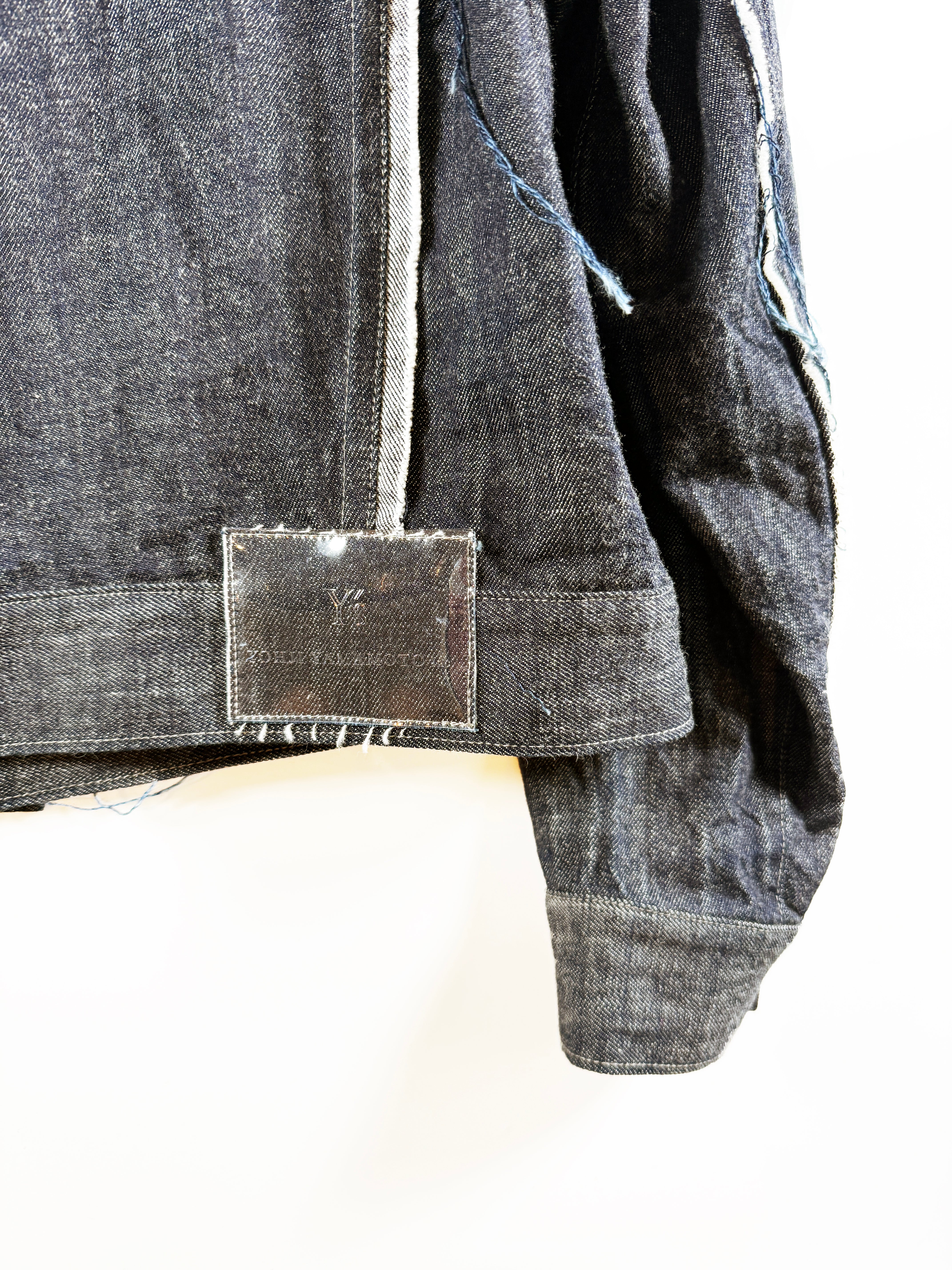 Y's Vintage 1.2 8OZ UNTRIMMED PANEL DENIM JACKETパネルデニムジャケット YM-Y01-028-1-02