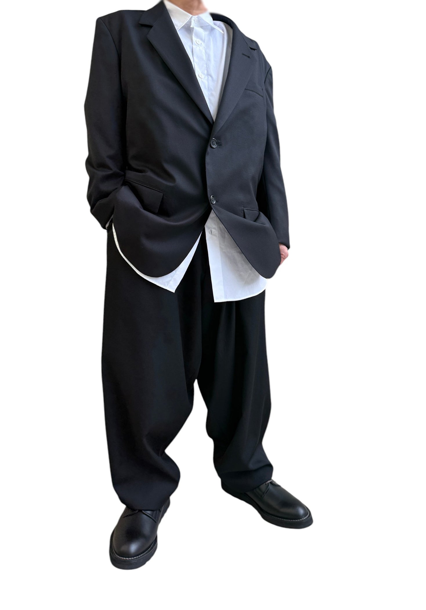 Y's for men SUIT GABARDINE JACKET WITH 2-BUTTONS