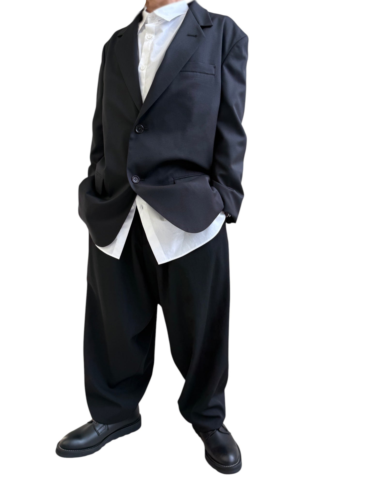 Y's for men SUIT GABARDINE JACKET WITH 2-BUTTONS