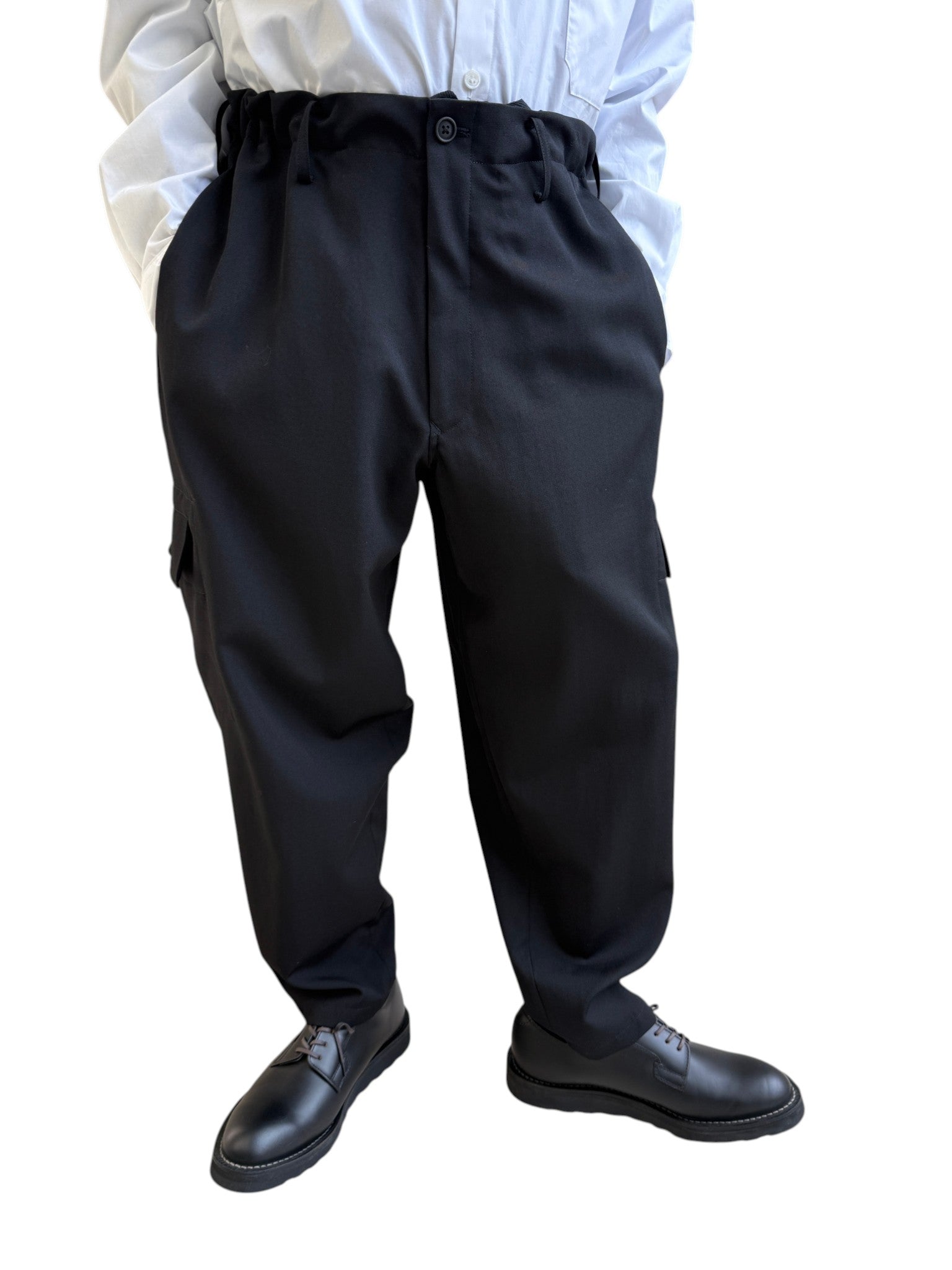 Y's for men　GABARDINE SIDE TUCK PANTS　ウールギャバジンサイドタックパンツ