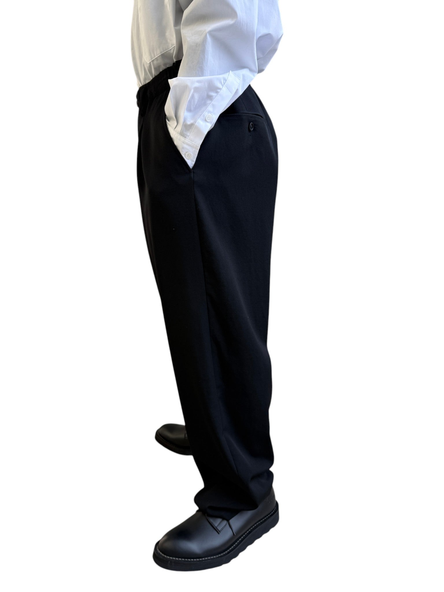 Y’sformen　WOOL GABARDINE　WAIST STRING PANTウールギャバジン　ウエスト紐パンツ