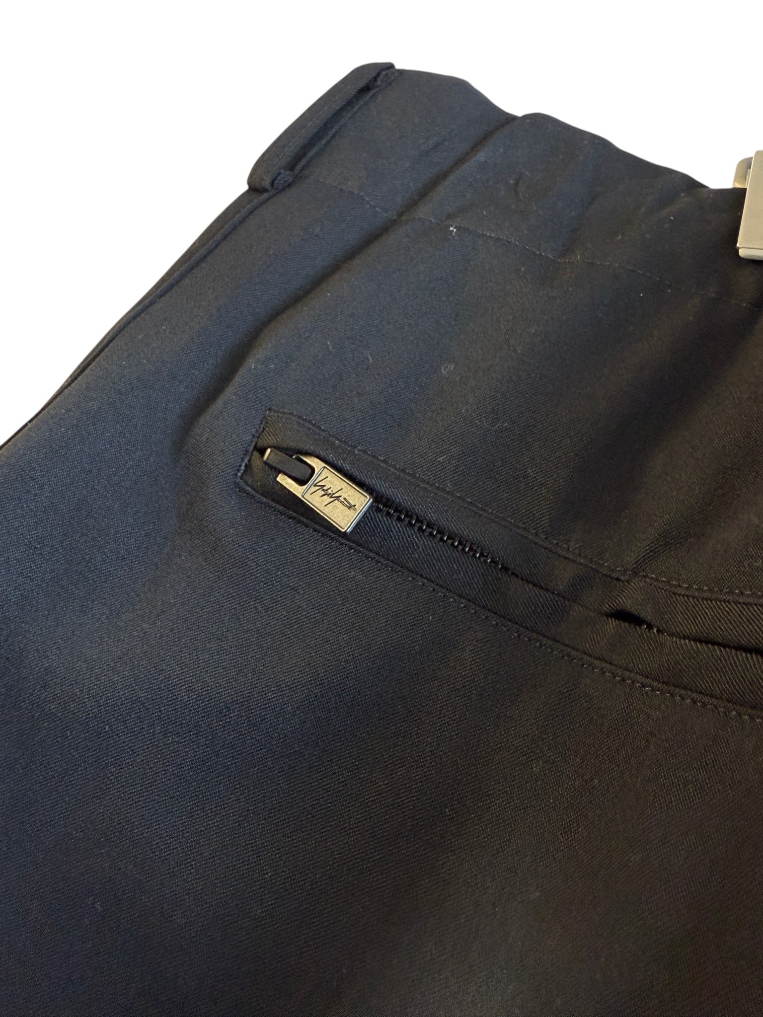 Y's for men BACK SIDE ZIPPER PANTS  (BLACK)バックサイドジッパーパンツ