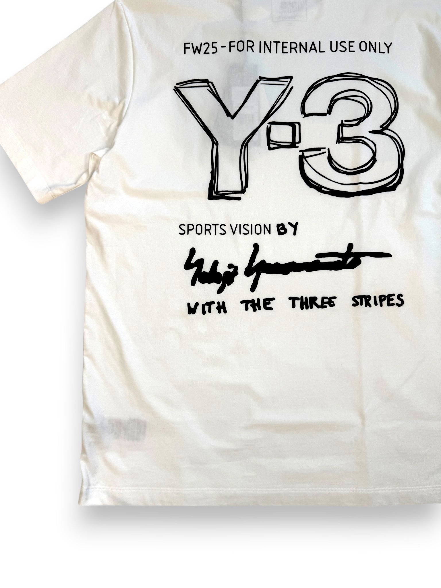 Y-3 Men's MERCH TEE　バックプリント　ロゴ　Tシャツ　KB2607　KB2608　