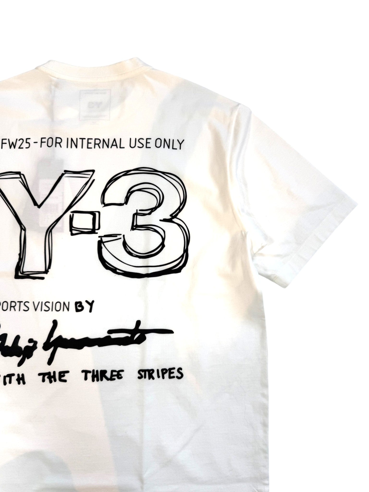 Y-3 Men's MERCH TEE　バックプリント　ロゴ　Tシャツ　KB2607　KB2608　