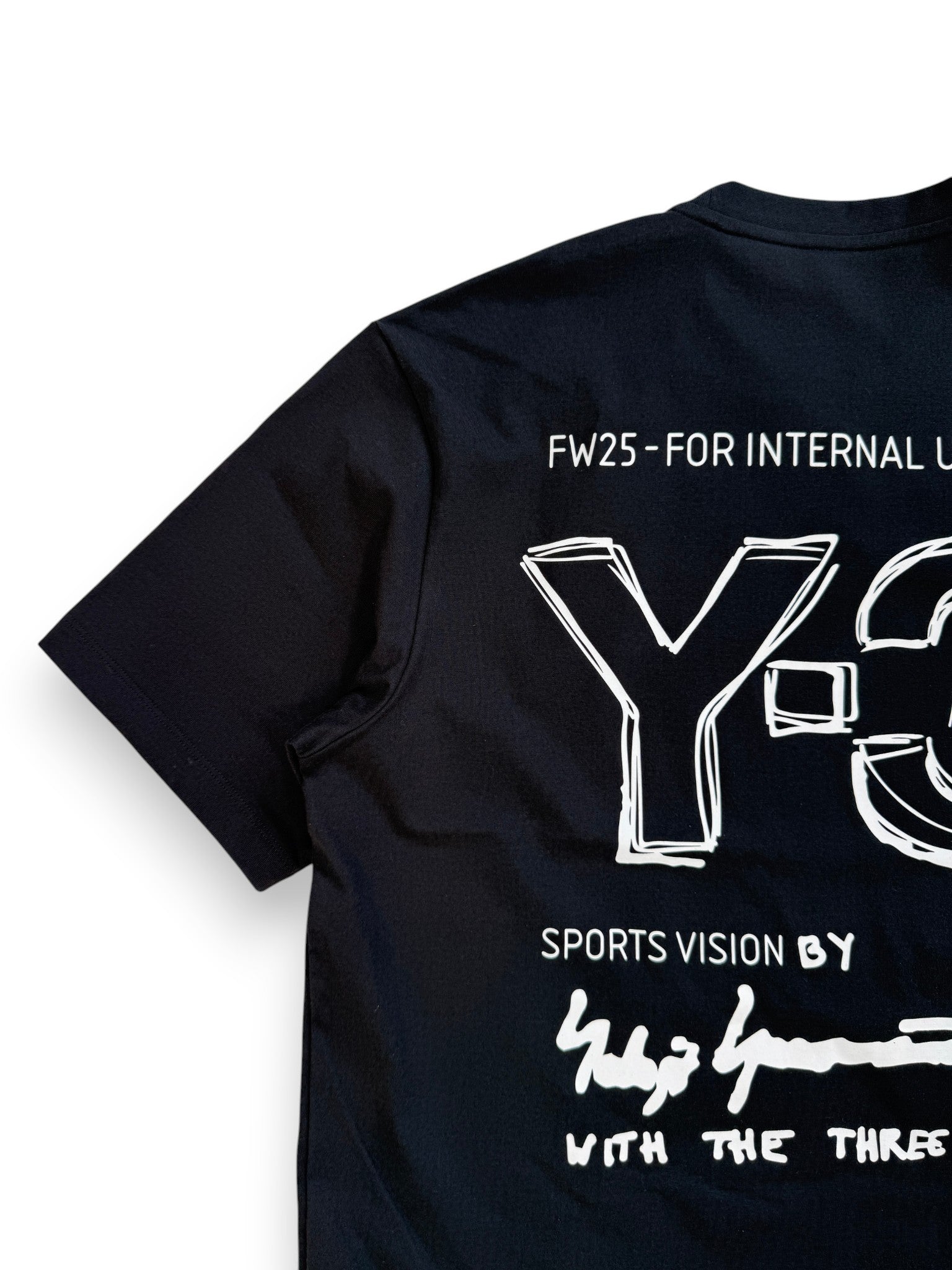 Y-3 Men's MERCH TEE　バックプリント　ロゴ　Tシャツ　KB2607　KB2608　