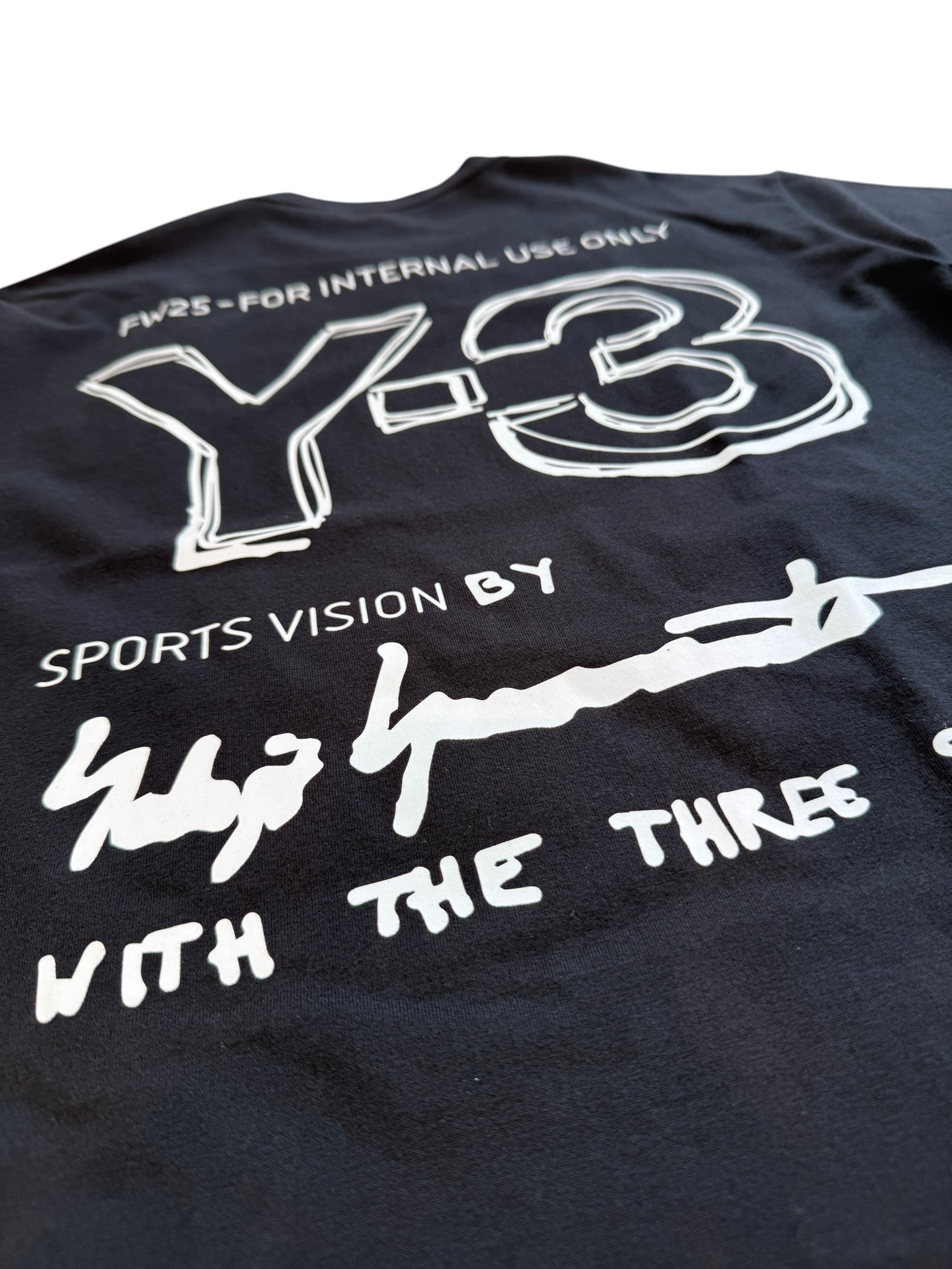 Y-3 Men's MERCH TEE　バックプリント　ロゴ　Tシャツ　KB2607　KB2608　