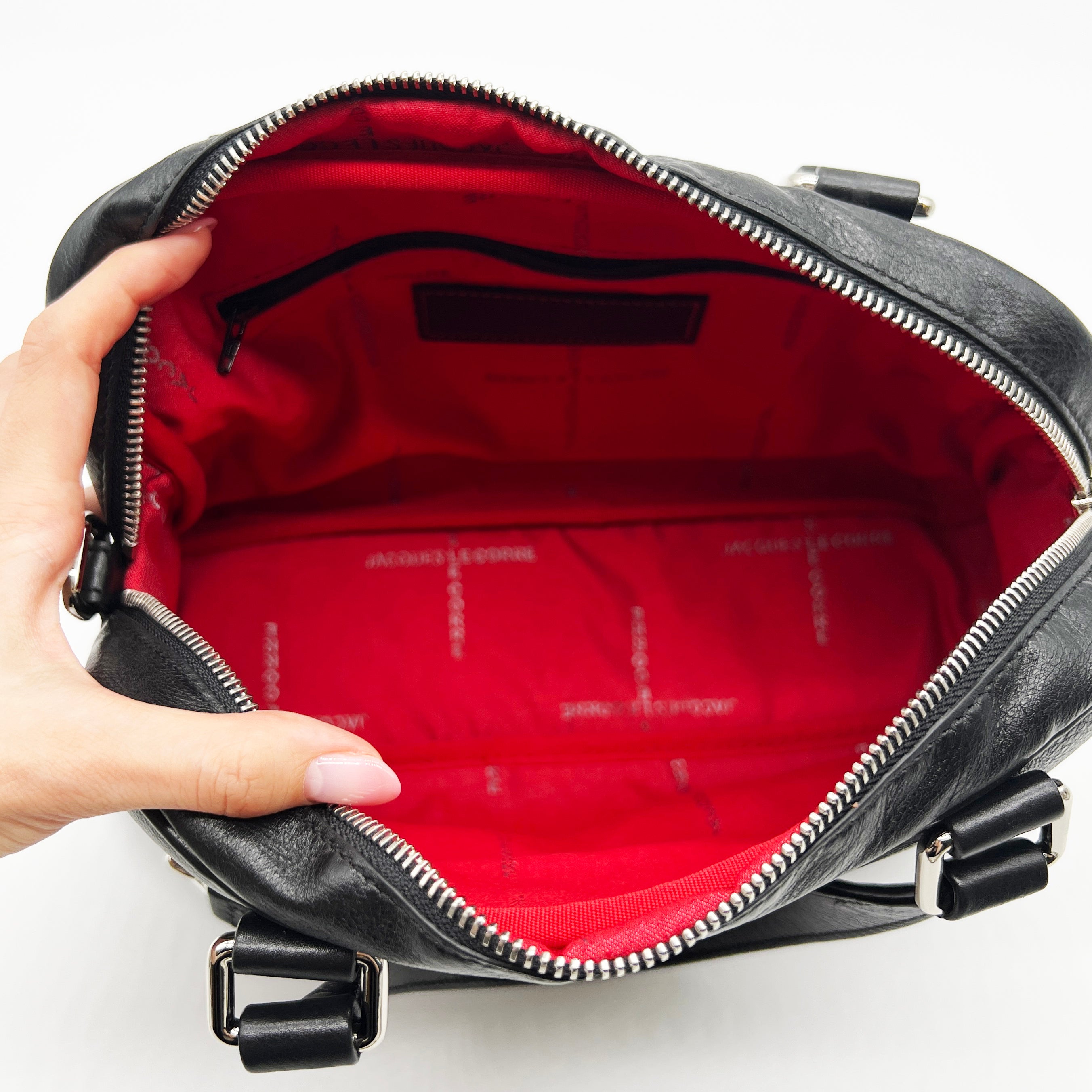 Jacques Le Corre ジャックルコー 【LISBON】 リスボン MINI 2way バッグ BLACK 黒