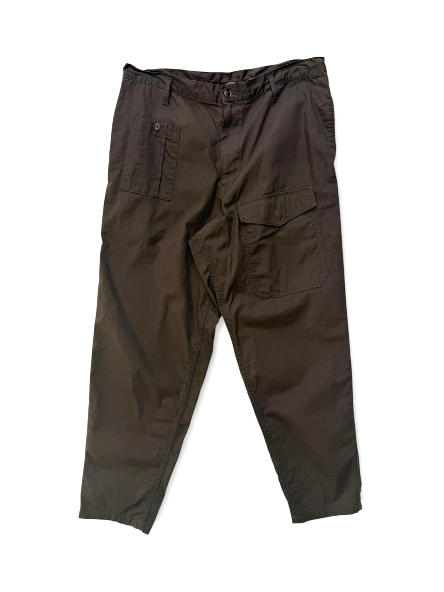 BLACK SCANDAL OXFORD NO-TUCK WAIST STRING WORK PANTS HP-P97-041-2-03