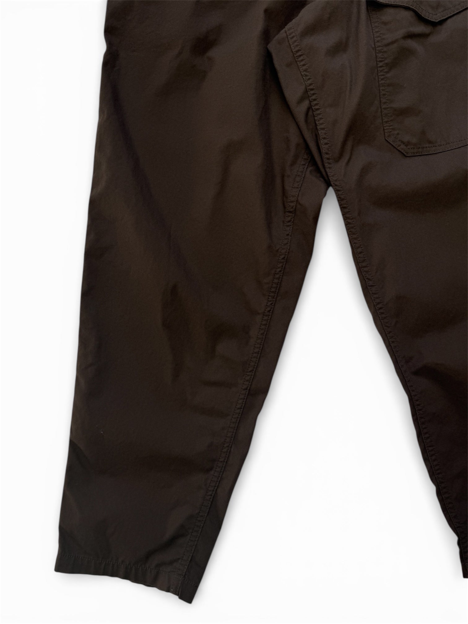 BLACK SCANDAL OXFORD NO-TUCK WAIST STRING WORK PANTS HP-P97-041-2-03