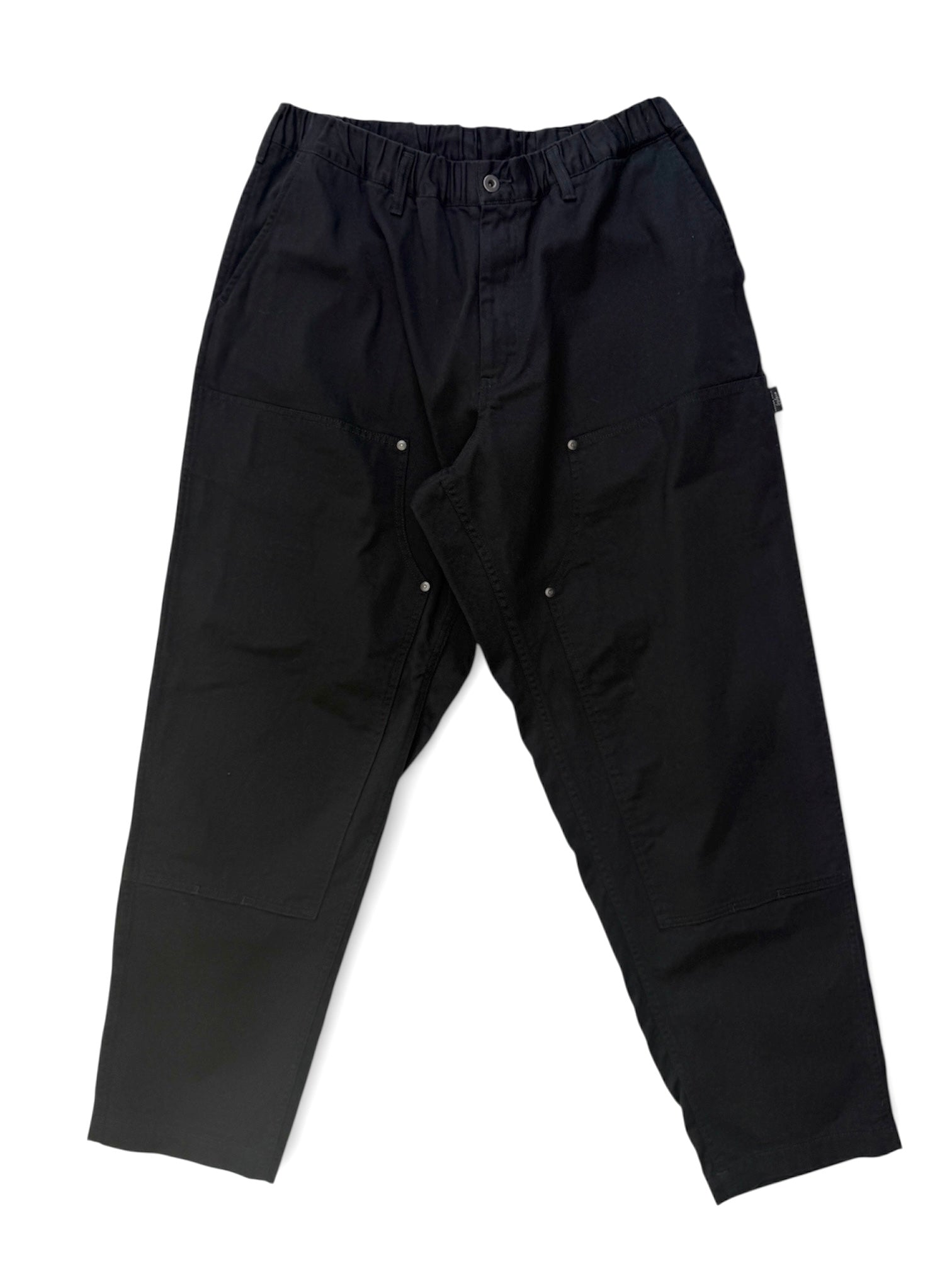 BLACK SCANDAL yohji yamamoto pour homme  脇ゴム紐ワークP (メンズ) コットンパンツ ブラック  HO-P98-040