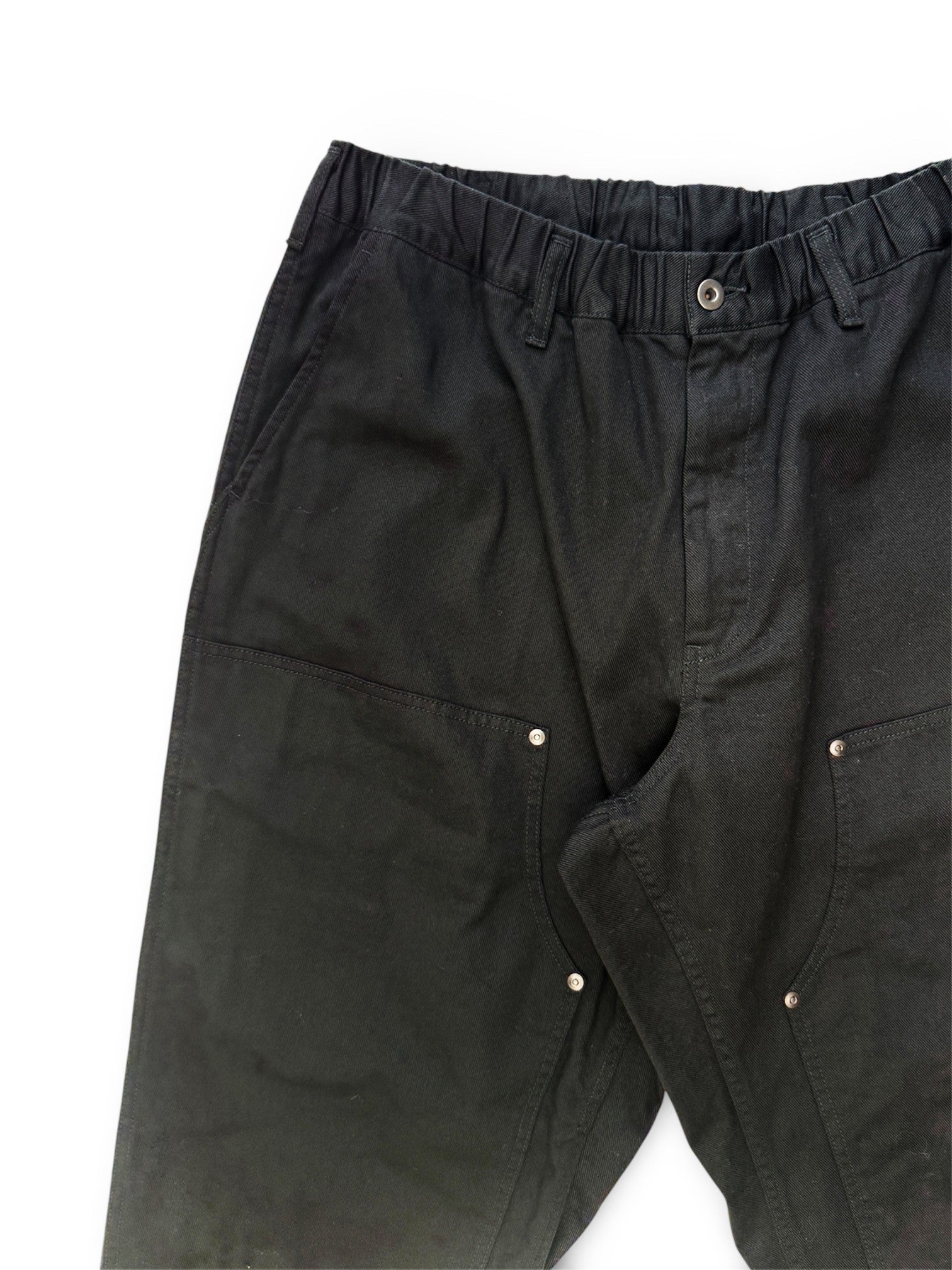 BLACK SCANDAL yohji yamamoto pour homme  脇ゴム紐ワークP (メンズ) コットンパンツ ブラック  HO-P98-040