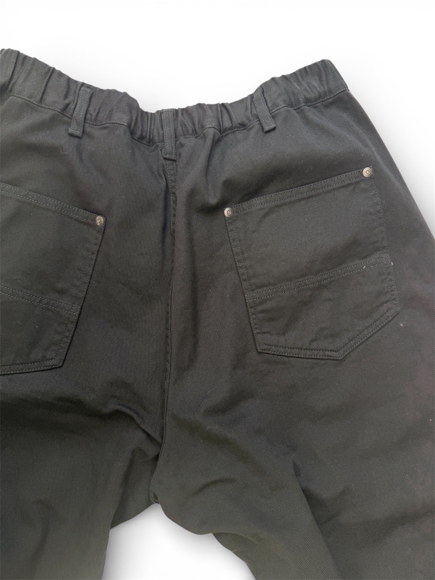 BLACK SCANDAL yohji yamamoto pour homme  脇ゴム紐ワークP (メンズ) コットンパンツ ブラック  HO-P98-040