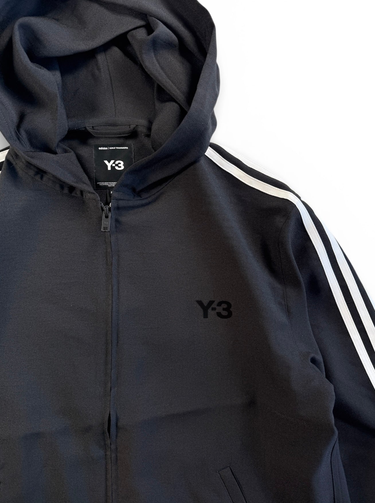 Y-3 HOODED TRACK TOP 3-STRIPESフーデッド トラック トップ 3ストライプス JW7354