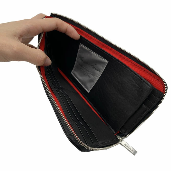 kawa-kawa カワカワ 【L字ファスナー長財布】スーパーソフトBK1100