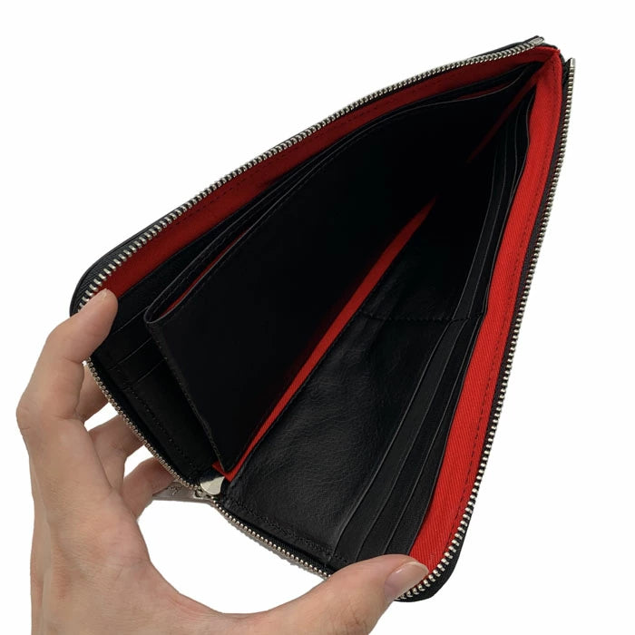 kawa-kawa カワカワ 【L字ファスナー長財布】スーパーソフトBK1100