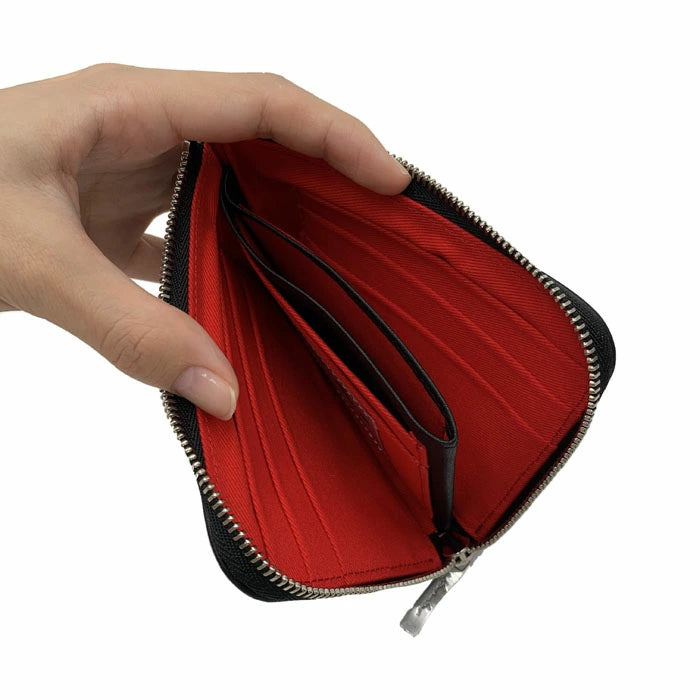 kawa-kawa カワカワ 【L字ファスナーミニ財布】スーパーソフトBK1101