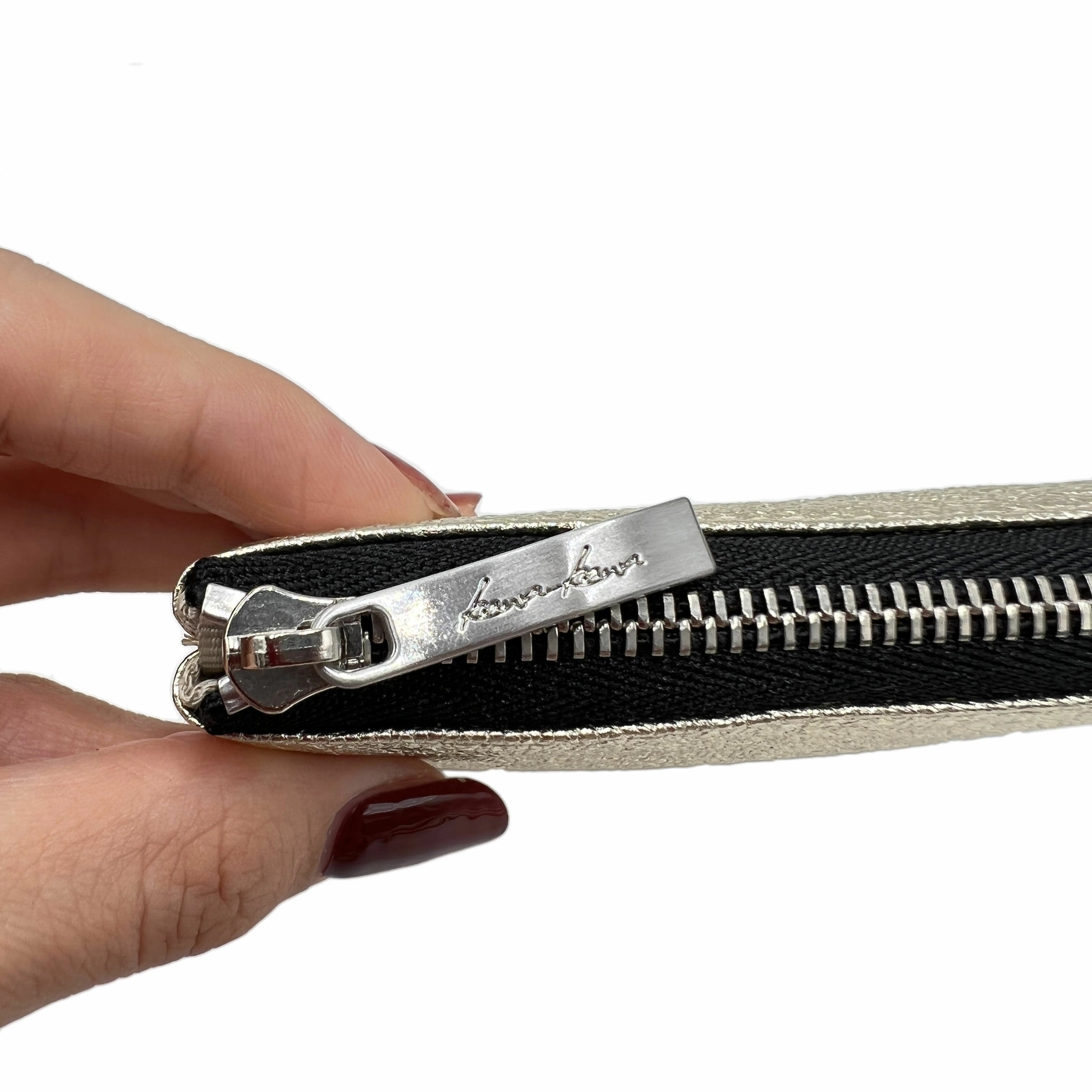 kawa-kawa カワカワ 【L字ファスナー長財布】ゴールドDOLD箔加工 1262GD