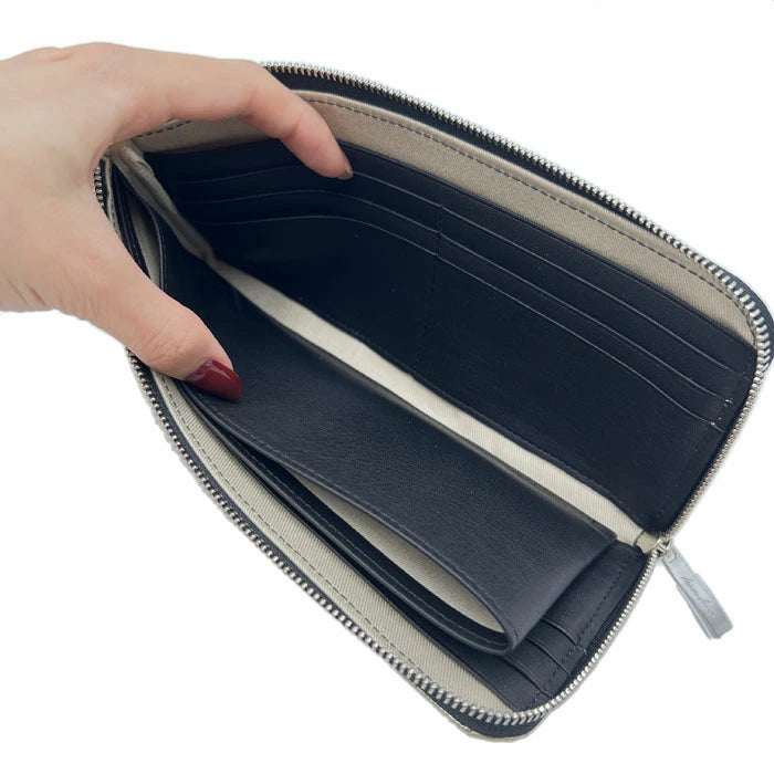 kawa-kawa カワカワ 【L字ファスナー長財布】ゴールドDOLD箔加工 1262GD