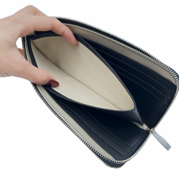 kawa-kawa カワカワ 【L字ファスナー長財布】ゴールドDOLD箔加工 1262GD