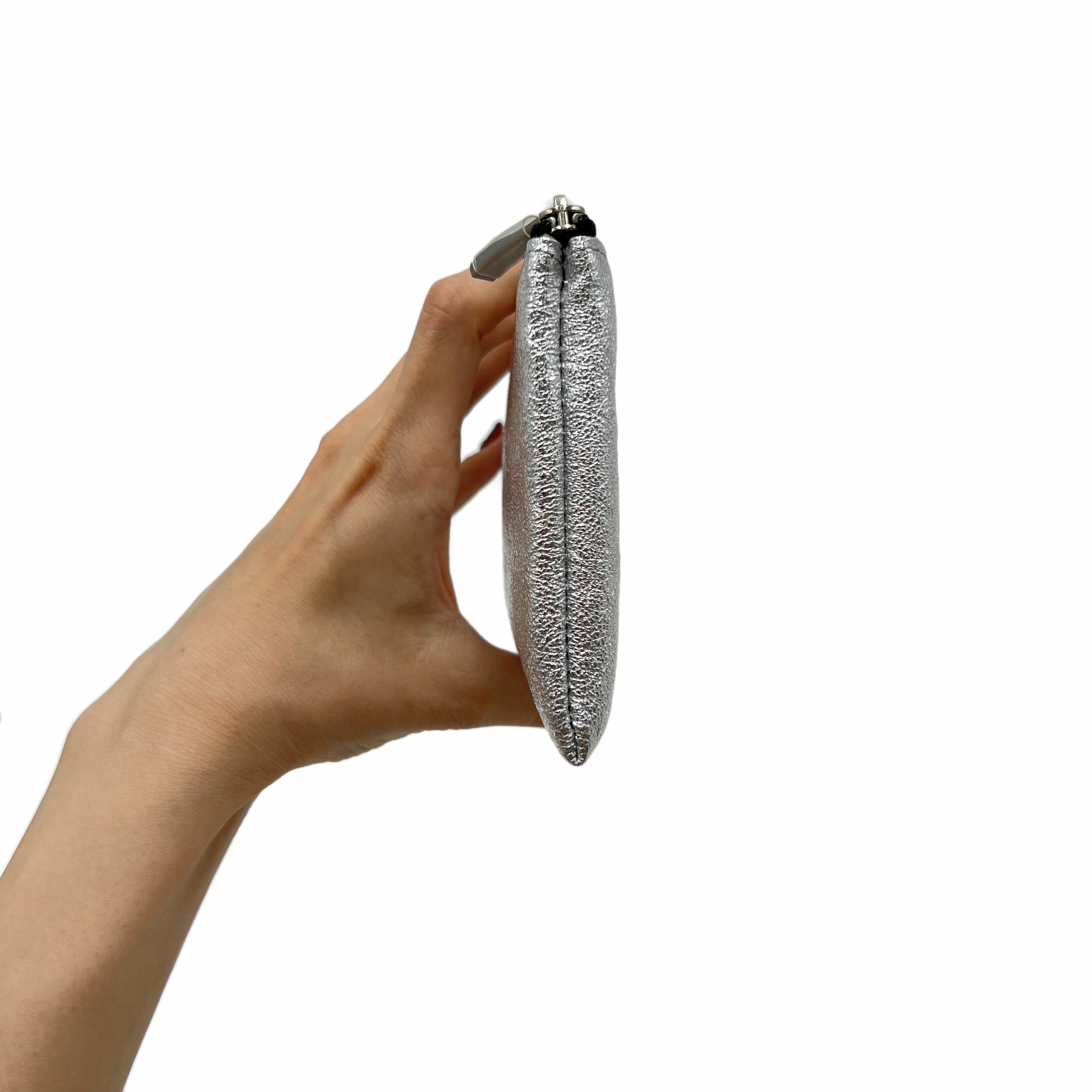 kawa-kawa カワカワ 【L字ファスナー長財布】シルバー SILVER 箔加工 1262SV